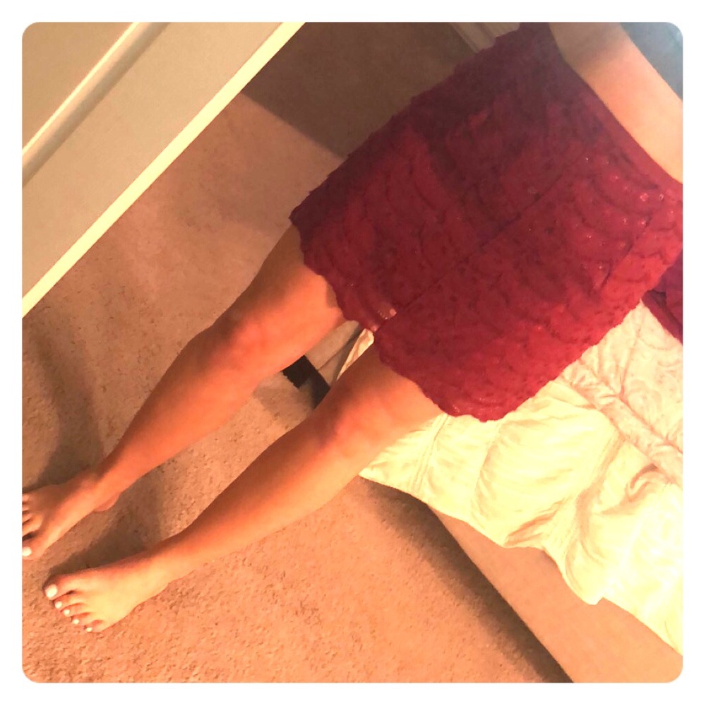 Maroon skirt size L